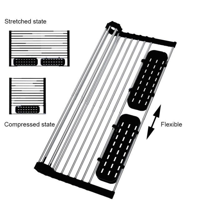 Roll Up Kitchen Rack